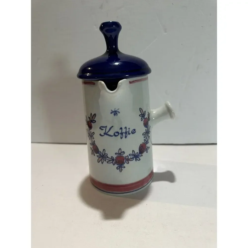 Vintage koffie porcelain pot Zenith 1896‎ Figurine Holland coffe pot w/ lid RARE
